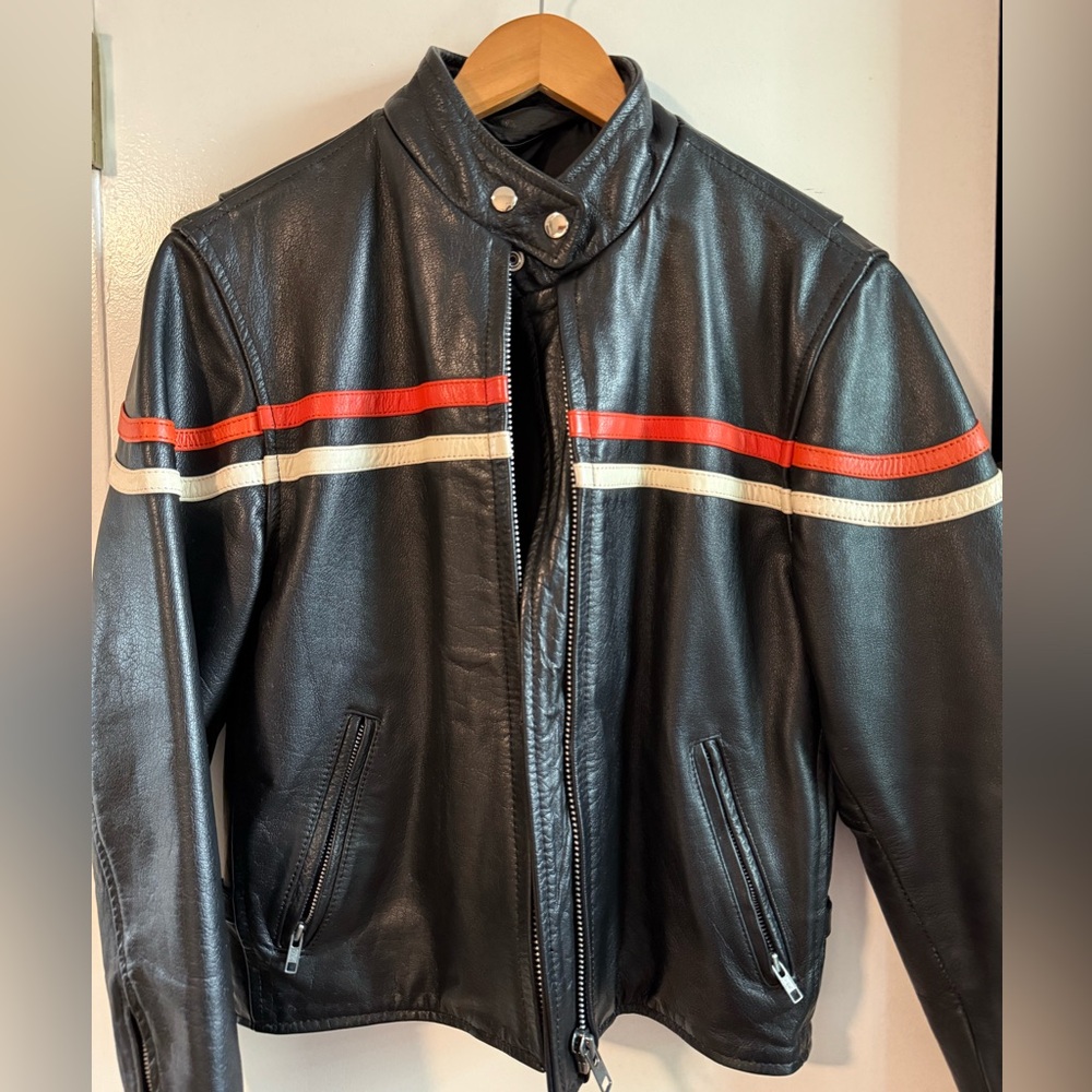 Harley Davidson Look-alike Vintage Leather Jacket